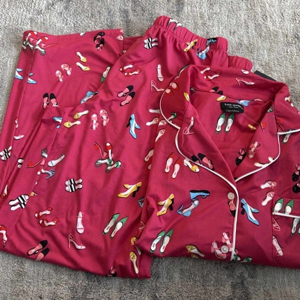 Kate Spade Cropped Pajamas size small shoes